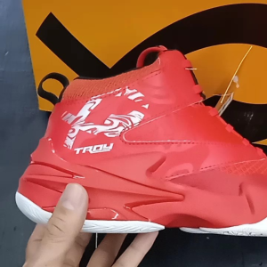 Sepatu Voly Fixch Troy Dragon Red Chinese Red Silver