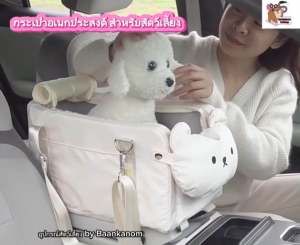 🔥 ส่งไว พร้อมส่ง จ่ายปลายทางได้ 🔥 กระเป๋าสำหรับสัตว์เลี้ยง กระเป๋าสำหรับ น้องหมา แมว หนานุ่มถอดซักได้ มีสายยึดกับรถ สะพายไหล่ได้