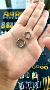(A.Jepit Hoop) Anting Jepit Tanpa Tindik / Fake Piercing Model Hoop Pria dan Wanita