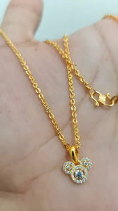 KALUNG ANAK PERAK 925 LAPIS MAS