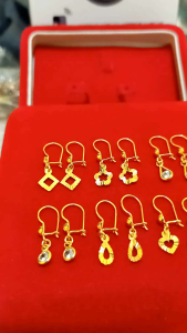 ANTING ANAK PERAK 925 LAPIS MAS 24k
