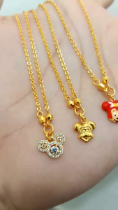 KALUNG ANAK PERAK 925 LAPIS MAS