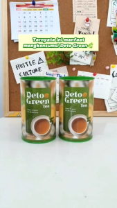 DETOGREEN Teh Organik Detoks Sistem Pecernaan Untuk Usus Sehat isi lebih banyak 50 Gram Free Bubble
