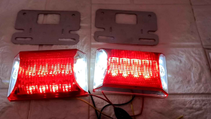 Lampu LED truk 24 volt merah isi 2 pcs