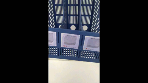 กล่องแฟ้มพลาสติกใส่เอกสาร 3 ช่อง ถอดประกอบได้ เป็นพลาสติกเหนียว 24x30x26 cm