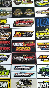 STIKER SOUNDSYSTEM / STIKER PACK ISI 29 BIJI BAHAN CROMO