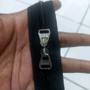 1 meter resleting tas 2 kepala no 5 warna krem / resleting seprai / resleting tas anak sekolah