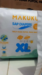 1 ball popok bayi makuku SAP Diapers xL24 pcs type celana