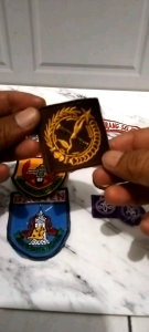 BORDIR TANDA PELANTIKAN PRAMUKA/TANDA PANDU DUNIA BORDIR