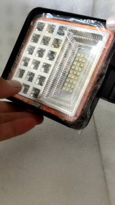 Lampu LED Sorot Tembak Worklight Mobil Motor 48Watt 45Titik Mata 48Watt Offroad 48W W48 12 - 24 V Kotak.harga 1 biji ada angel Merah-Biru