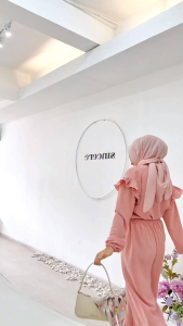 Setelan Crinkle Airflow baju dan celana kulot wanita dewasa