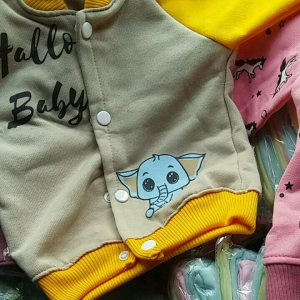 KEREN Jaket BASE BALL - Motif Horse Usia 3-16 Bulanan