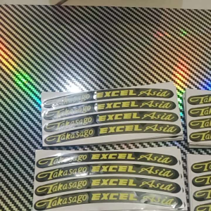 STICKER VELEG TASAGO EXCHEL ASIA UKURAN 55X12CM