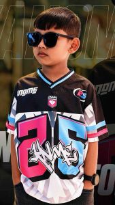 Kanome Jersey Anak Rugby NFL Oversize Unisek Number Premium Usia 3-12 Tahun Dryfit Brazil Embos