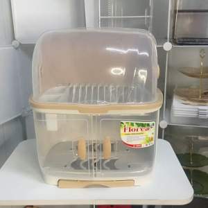 Florea Dish Drainer Utensils Organizer Plates Bowls Glasses Storage Organizer