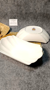 Mangkok Saji Model Perahu Keramik Aju C-02 P26xL14xT5cm Mangkok Saji Kitchenware Porselin