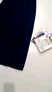 Rok Span Biru Span Smp / Mts belah Dua Bahan Elemen