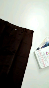 Rok Span Coklat SMA/Aliyan Belah Depan Sederhana