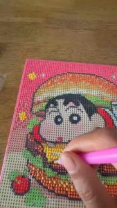 (ส่งจากไทย) คริสตัลครอสติช ภาพปักเพชรDIY ครอสติสคริสตัล Diamond Painting ลายการ์ตูนขนาด 20X20ซม.