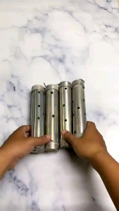 Cetakan Lontong Alumunium Ukuran 20x4cm dan 15x4cm Isi 12pcs (1lusin) Free Bonus Capitan dan Kayu Pendorong