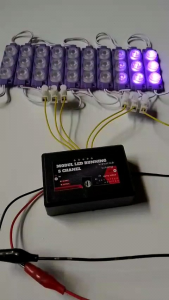 Modul led lampu mobil kolong truck pickup bus 12v dan 24v running 5chanel 8 mode