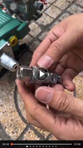 Khớp Nối Nhanh Tự Gài 1/4 Chống Xoắn Dây Ren 14mm Inox Cao Cấp Cho Máy Rửa Xe Máy Phun Thuốc