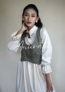 MATILDA Vest Wanita warna lain Vintage aesthetic | Anuratu store official