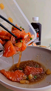 น้ำดองซีอิ๊ว 320ml สูตรกลมกล่อม ฟรี ดองไว 3-4 ชม สำหรับ แซลม่อนดองซีอิ๊ว กุ้งดองซีอิ๊ว