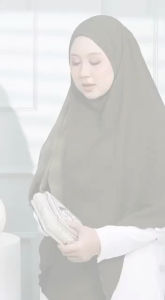Khimar Labuh Cotton Cey Crepe | Tudung Sarung Labuh Purdah