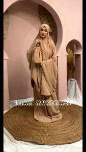 MUKENA DEWASA KHADIJAH CRINKLE PENUTUP DAGU CRINGKLE DAILY