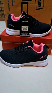 New…Sepatu Ando Zora & BSC & Nitta Tali Hitam Pink Sz 33-36