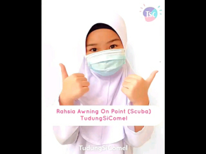 TUDUNGSICOMEL | Tudung Sekolah SiComel | Tudung Sekolah Awning Scuba