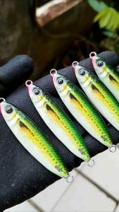 umpan metal jig full GID menyala terang 60 gr