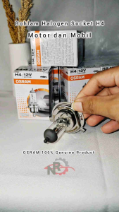 Lampu Bohlam Halogen Depan Motor Yamaha Vixion Scorpio Byson MX King R15 Verza CB 150R CBR 150 R Vixion New Vixion Old Lama Lampu Depan Mobil Nyala Kuning Socket H4 12V 60/55W 55W Hi-Low High Low Beam Motor Mobil Osram Original 64193