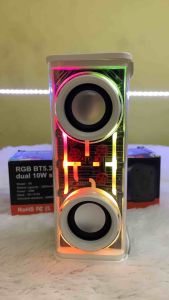 SPEAKER BLUETOOTH RGB TWS BT5.3 DUAL 10W SPEAKER SUPER BASS