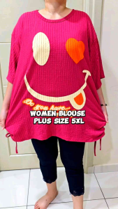 Women Blouse Plus Size 6XL Super Big Size Stretchable Women Perempuan Casual