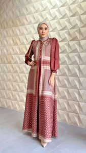 EVERLY MIDI DAN DRESS BY NADHEERA LUXURY ✔GAMIS TERBARU✔