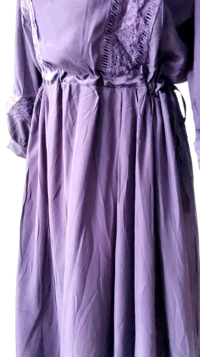 13303 Shanaya Boho Drawstring Loose Dress Oversized Gaun Wanita