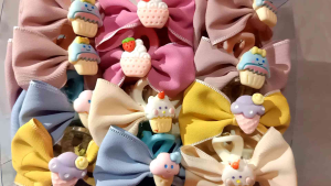 Jedai Anak Pita Es Krim & Jepitan Anak Pita 35cm