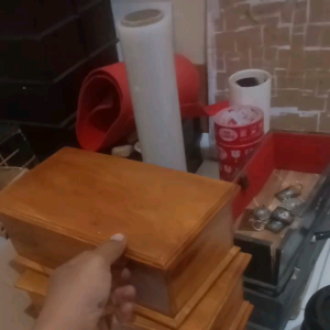 Kotak Mori PSHT Asli Kayu Jati Warna Natural Sudah Ad Karpet