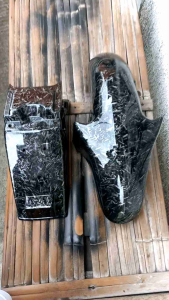 spakbor depan dan belakang ninja r karbon forget