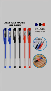 Pulpen Gel 0.5 mm Standar - Pulpen Gel - Bolpoint pulpen