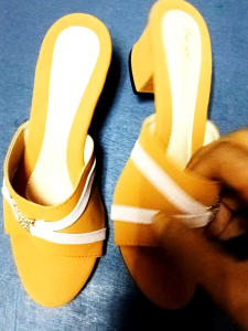 Lovely square heel Sandal with woven straps - women wading sandals