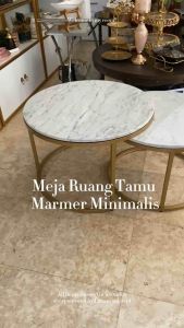 Set meja tamu marmer minimalis 2 in 1 kekinian material kaki besi gold kombinasi batu marmer asli meja marmer untuk ruang tamu kursi sofa ruang tamu minimalis sofa informa sofa ruang keluarga sofa bed sofa L kursi ruang tamu kursi ukir