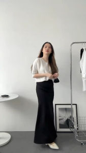 Belle Flare Skirt - Rok Flare Maxi Wanita - Mermaid Maxi Rok Panjang Wanita -