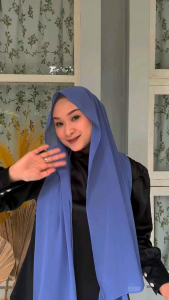 Pasmina Warna DENIM Pashmina Premium uk 180x75 / Hijab pasmina
