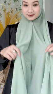 PASMINA PREMIUM SAGE MINT UK 180x75 / JILBAB PASHMINA PREMIUM SAGE MINT