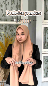 PASMINA PASHMINA PREMIUM LATTE UK 180x75 / HIJAB PASMINA MUDAH DI ATUR