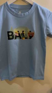 Tshirt Kids Kaos Atasan Oblong Anak Usia 1-12 Tahun Sablon TULISAN BALI BARONG