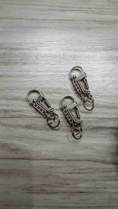 Unique Keyholder Keychain Stainless Rod Ball Beads Wrapped Lines Design Minimalist
